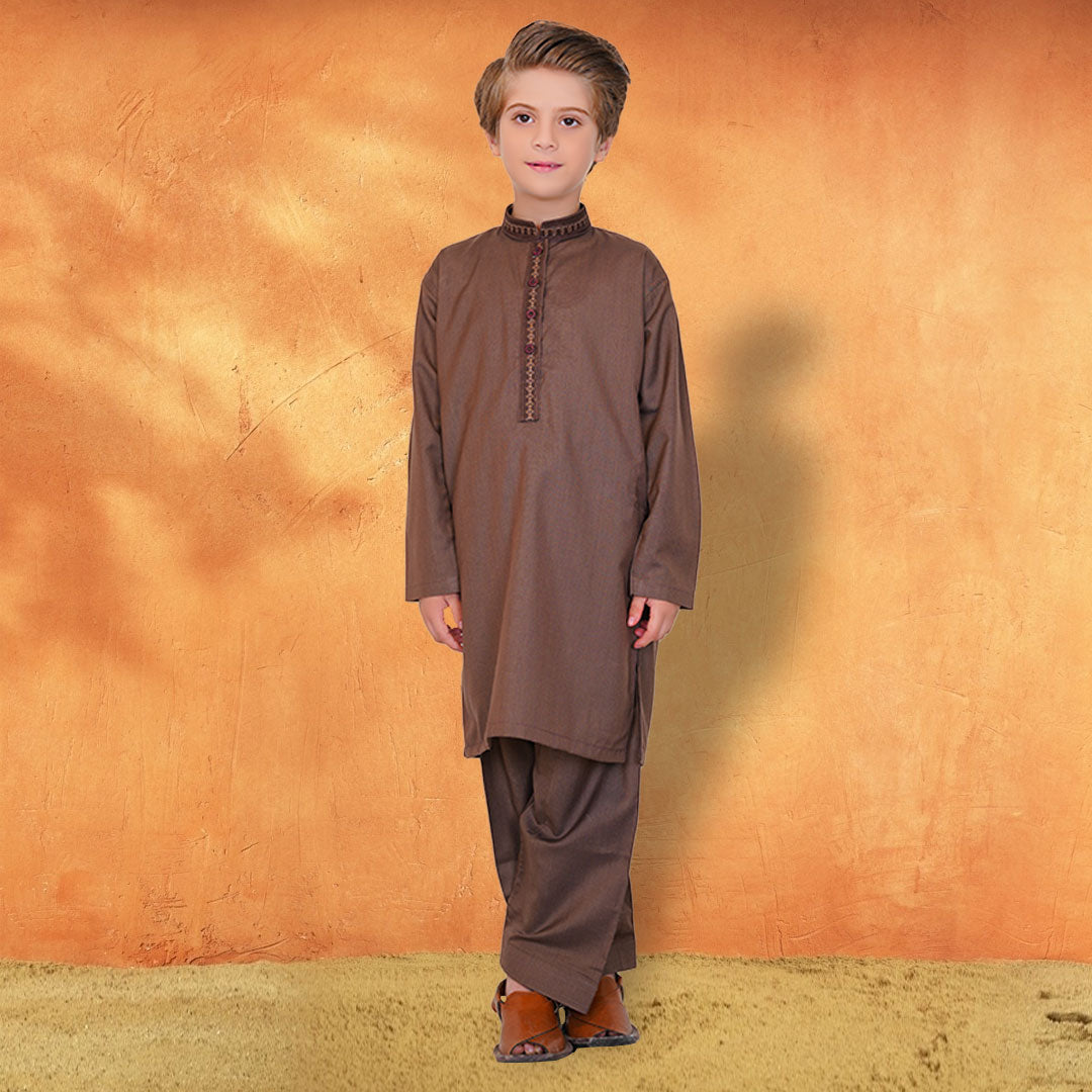 Caramel shalwar suit