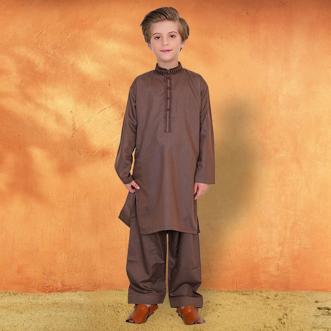 Caramel shalwar suit