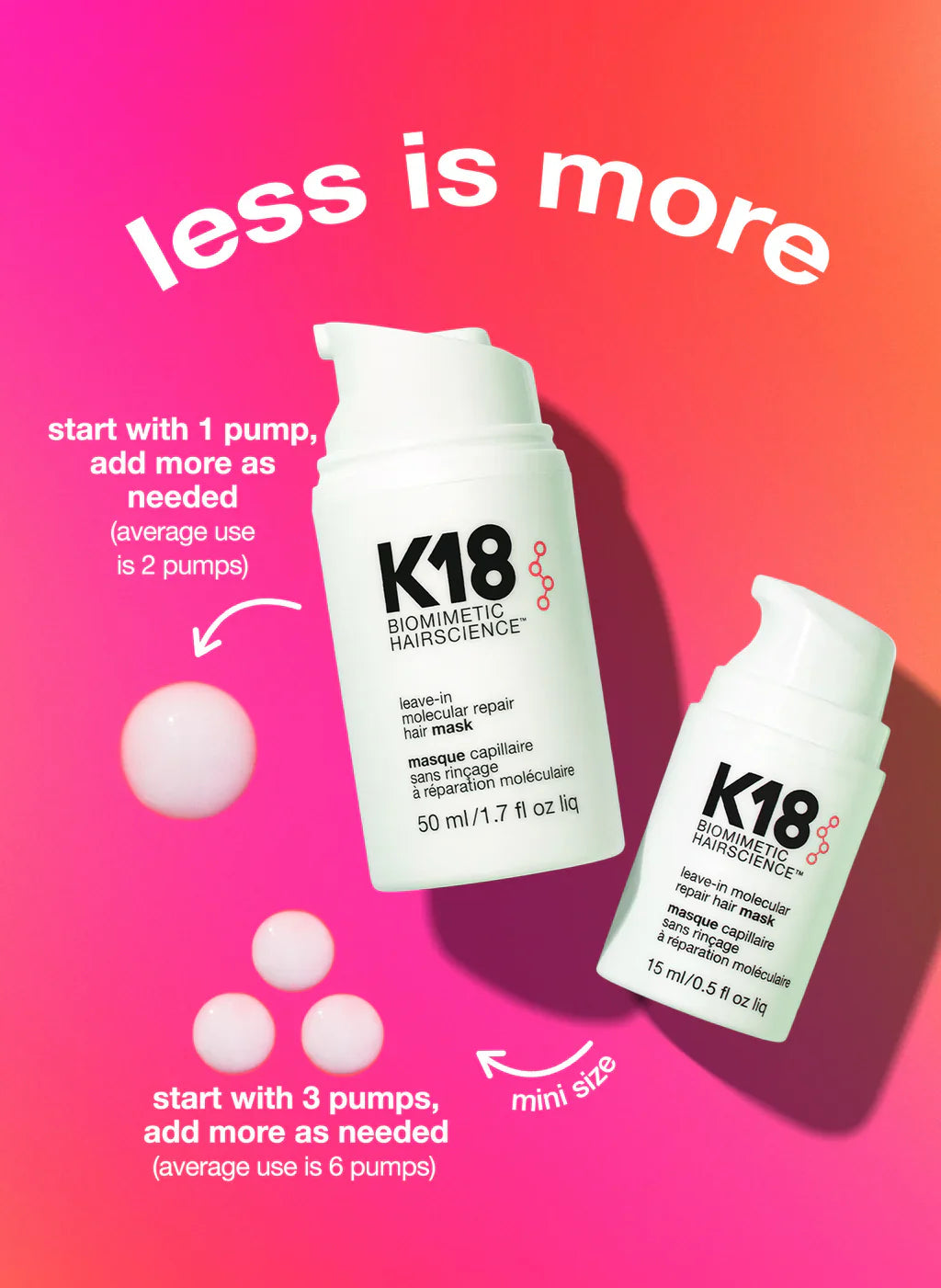 K18 Leave-In Molecular Repair Hair Mask 50ml
