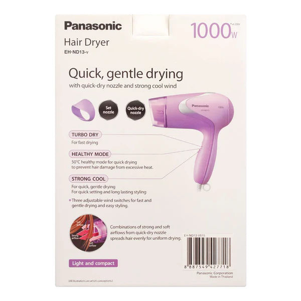 Panasonic 1000W Quick Gentle Hair Dryer EH-ND13