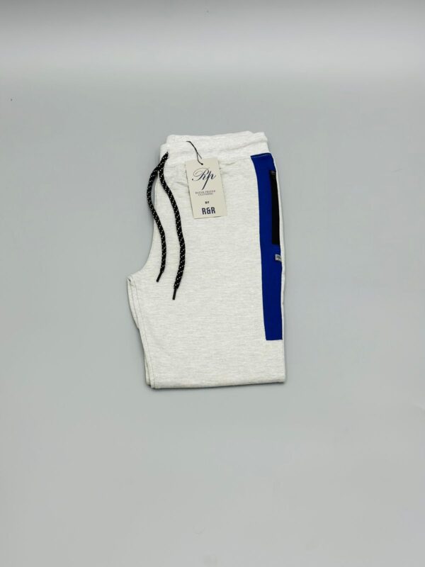 Men's Trouser - Heather Grey with Blue Panel