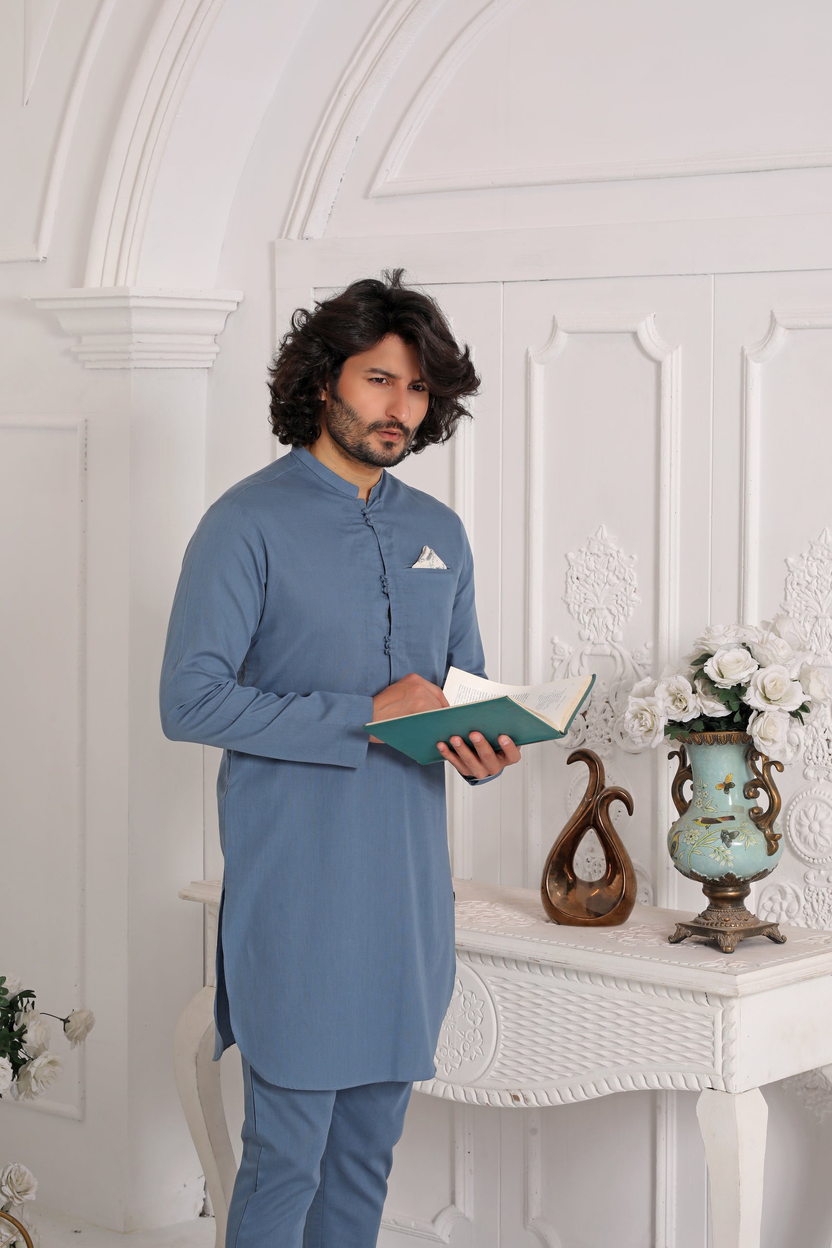 SKY BLUE KURTA PAJAMA