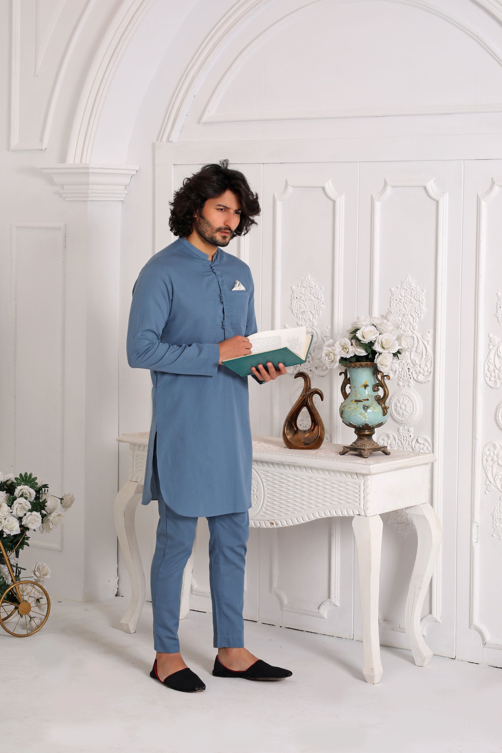 SKY BLUE KURTA PAJAMA