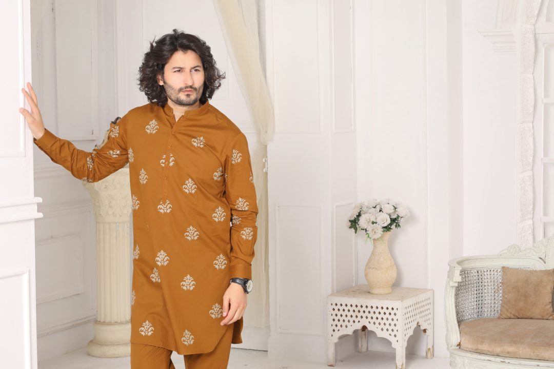 GOLDEN KURTA PAJAMA