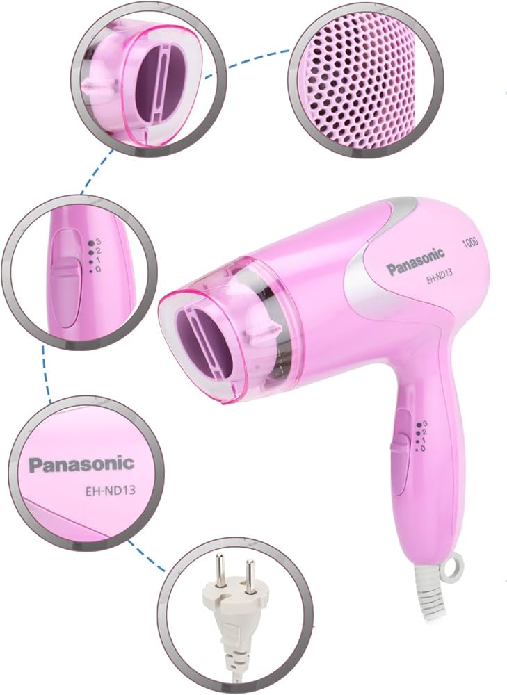 Panasonic 1000W Quick Gentle Hair Dryer EH-ND13