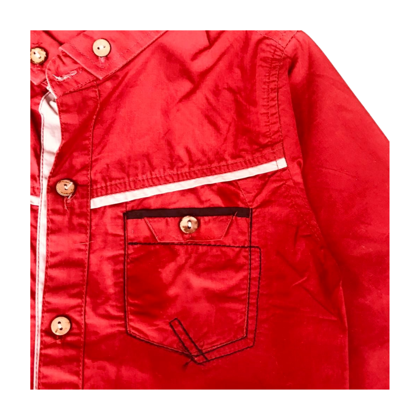 RED BOY CASUAL SHIRT