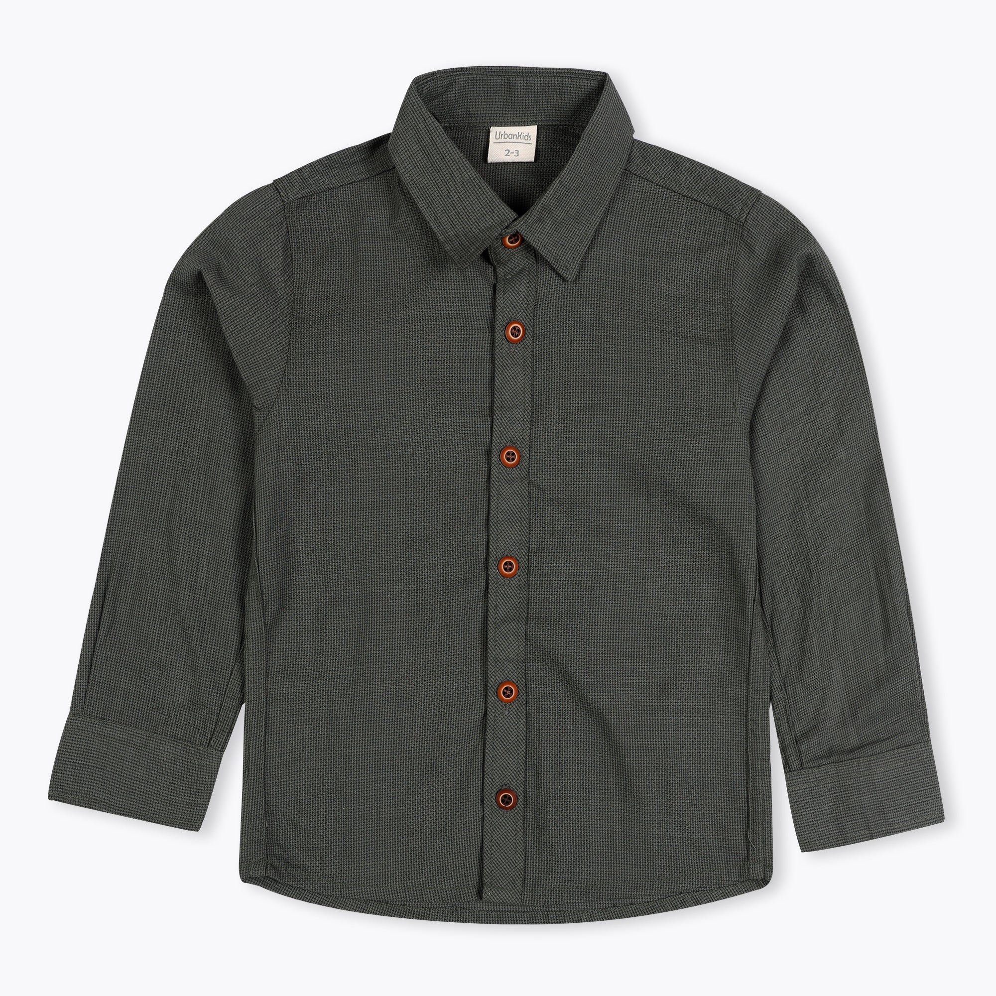 Green Boy Casual Shirt