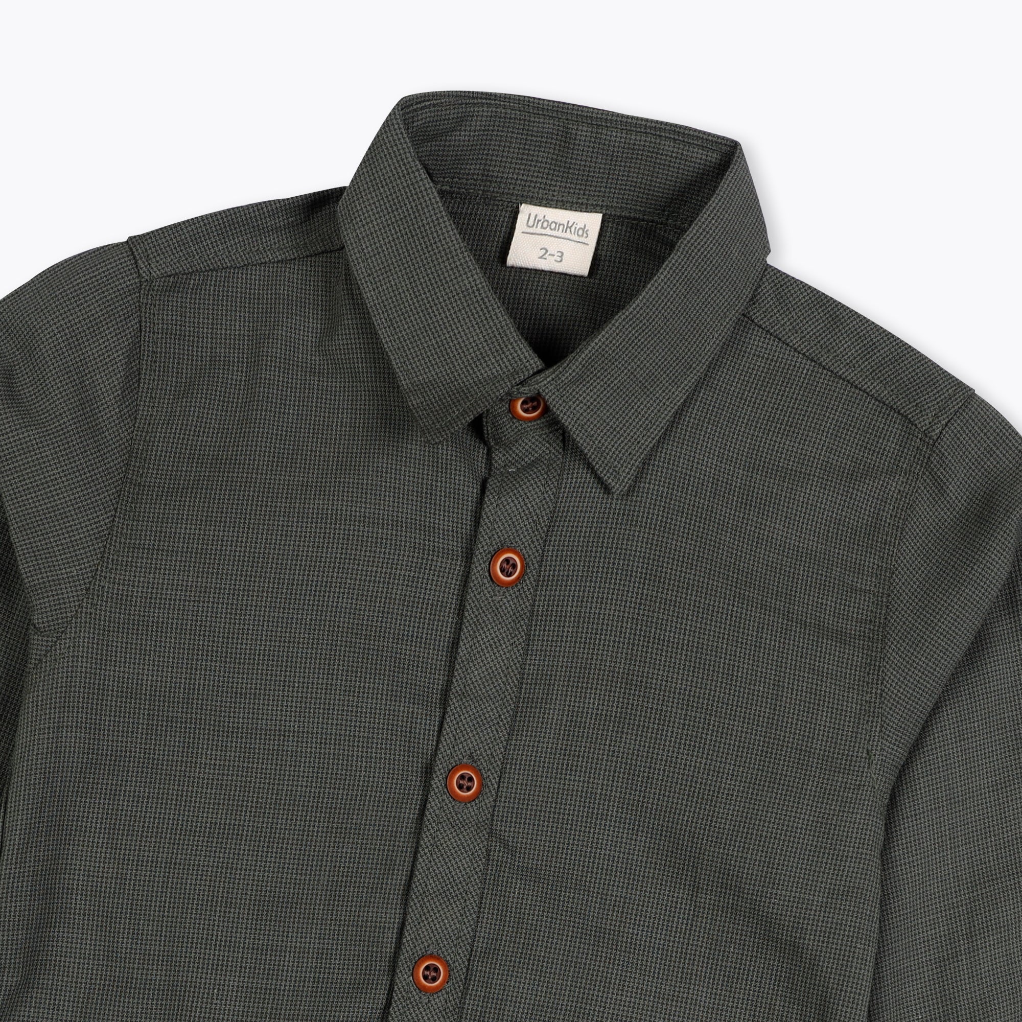 Green Boy Casual Shirt