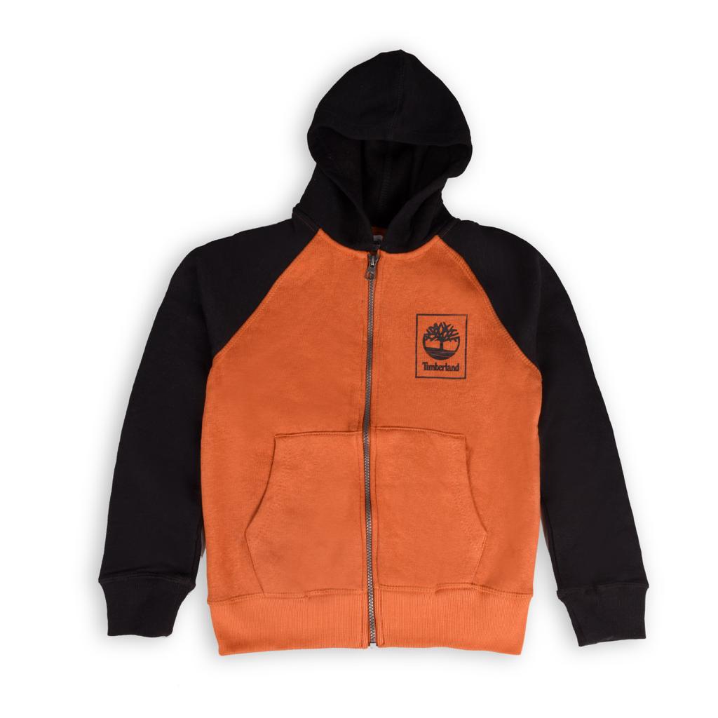 Orange & Black Boys' Hoodie