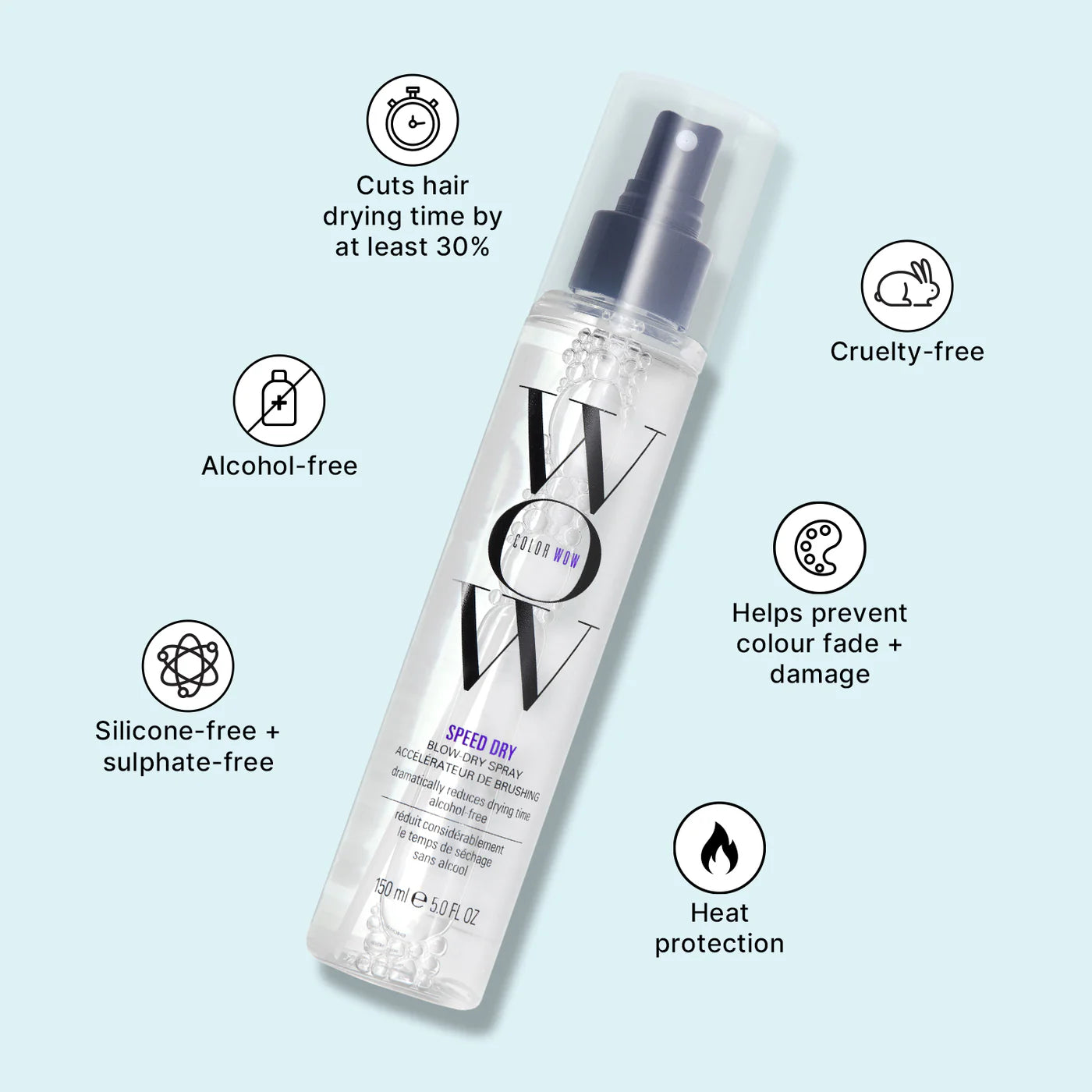 Color Wow Speed Dry Blow Dry Hair Spray 150ml