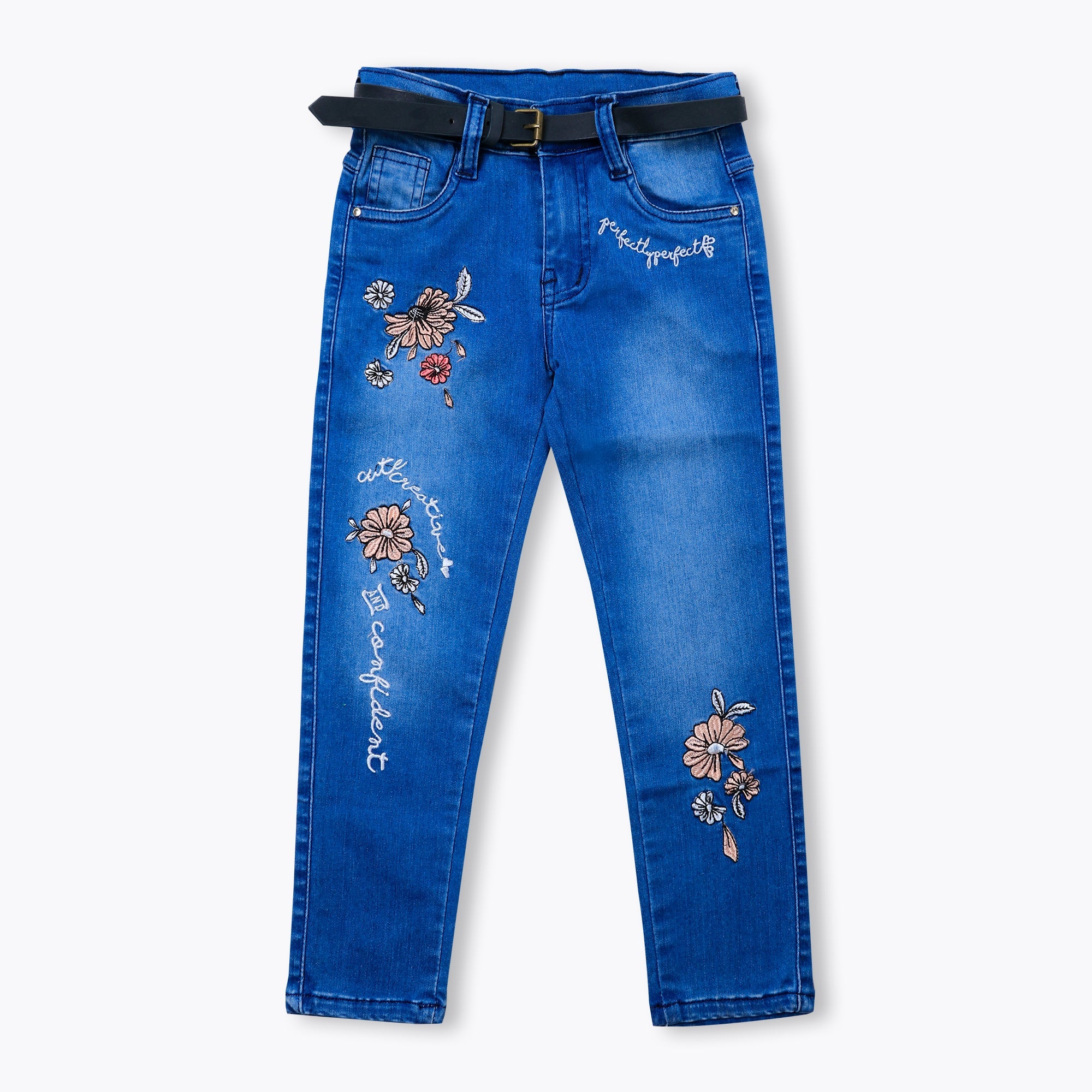 Blue Floral Denim