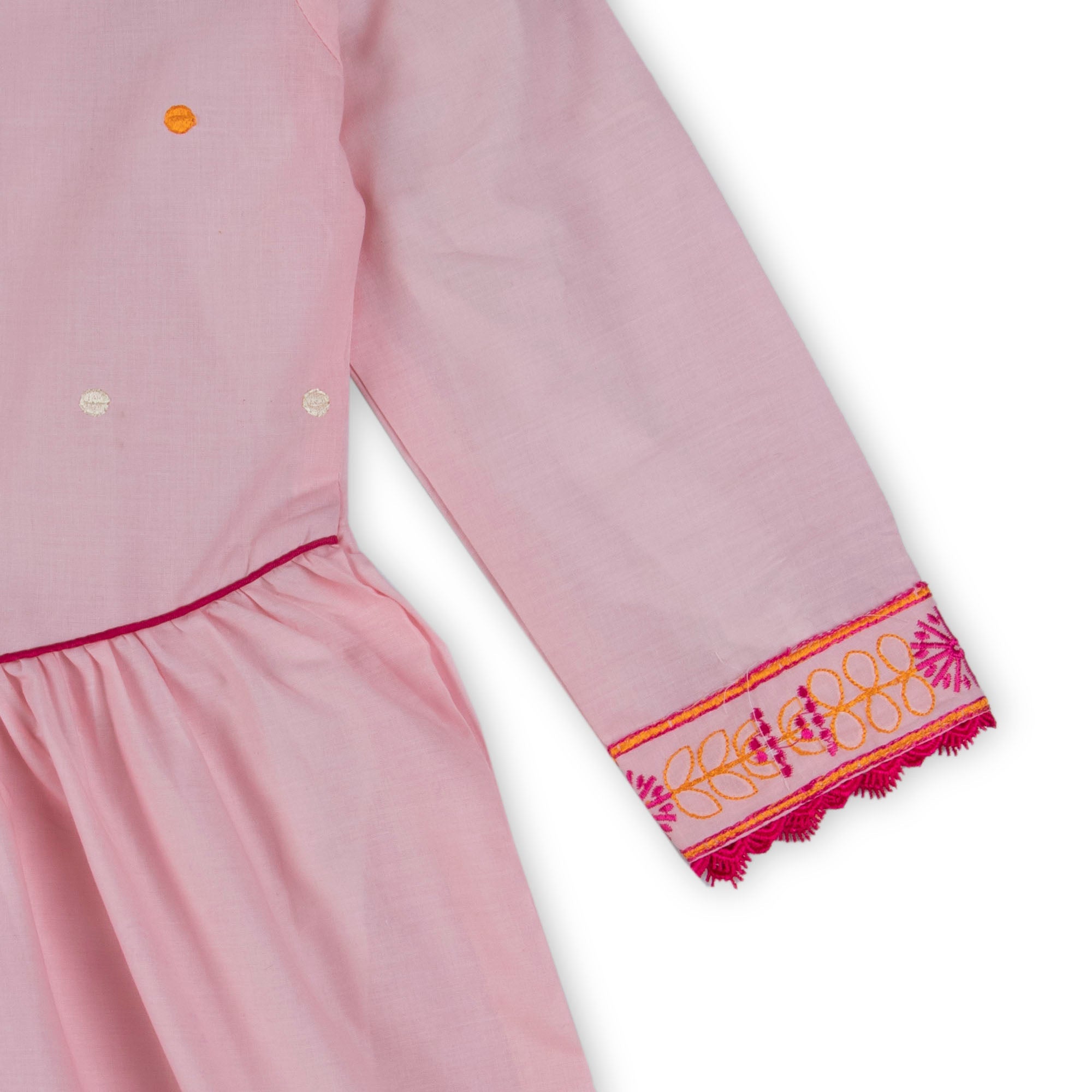 Summer Pink Polka Kurti