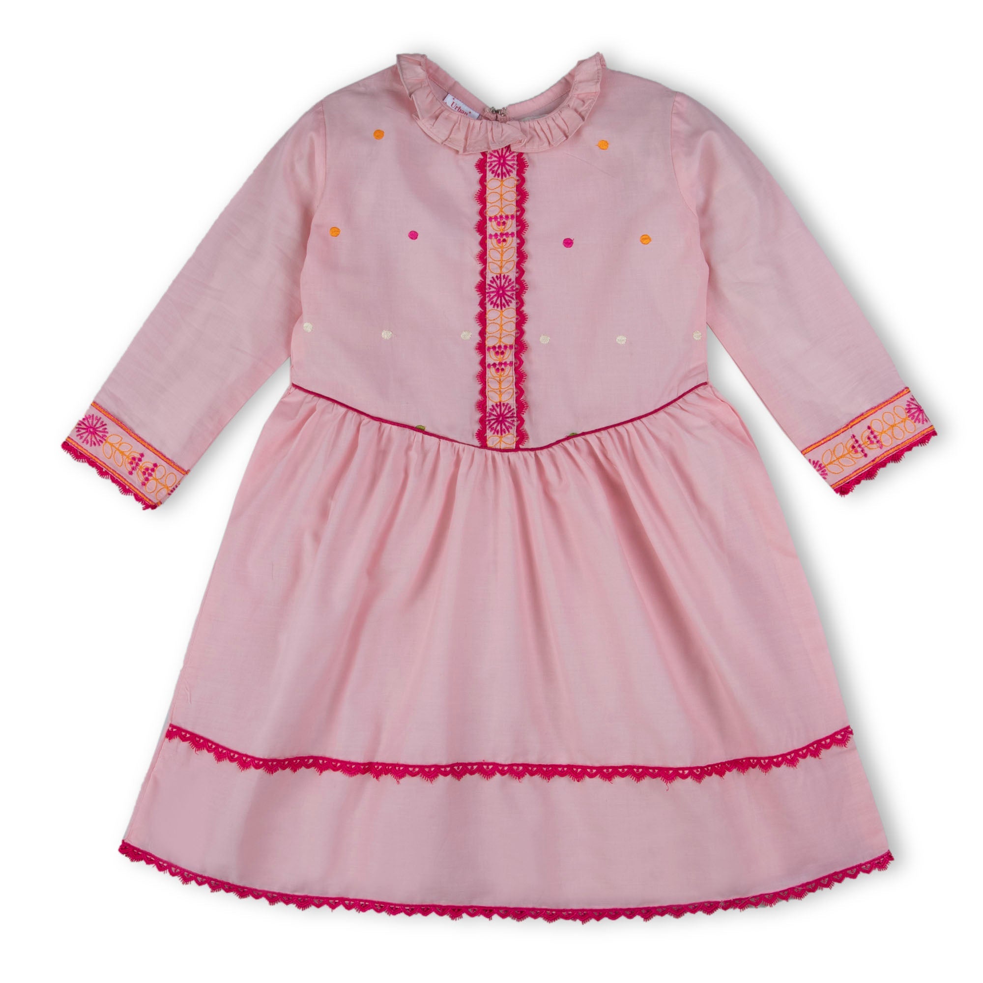 Summer Pink Polka Kurti