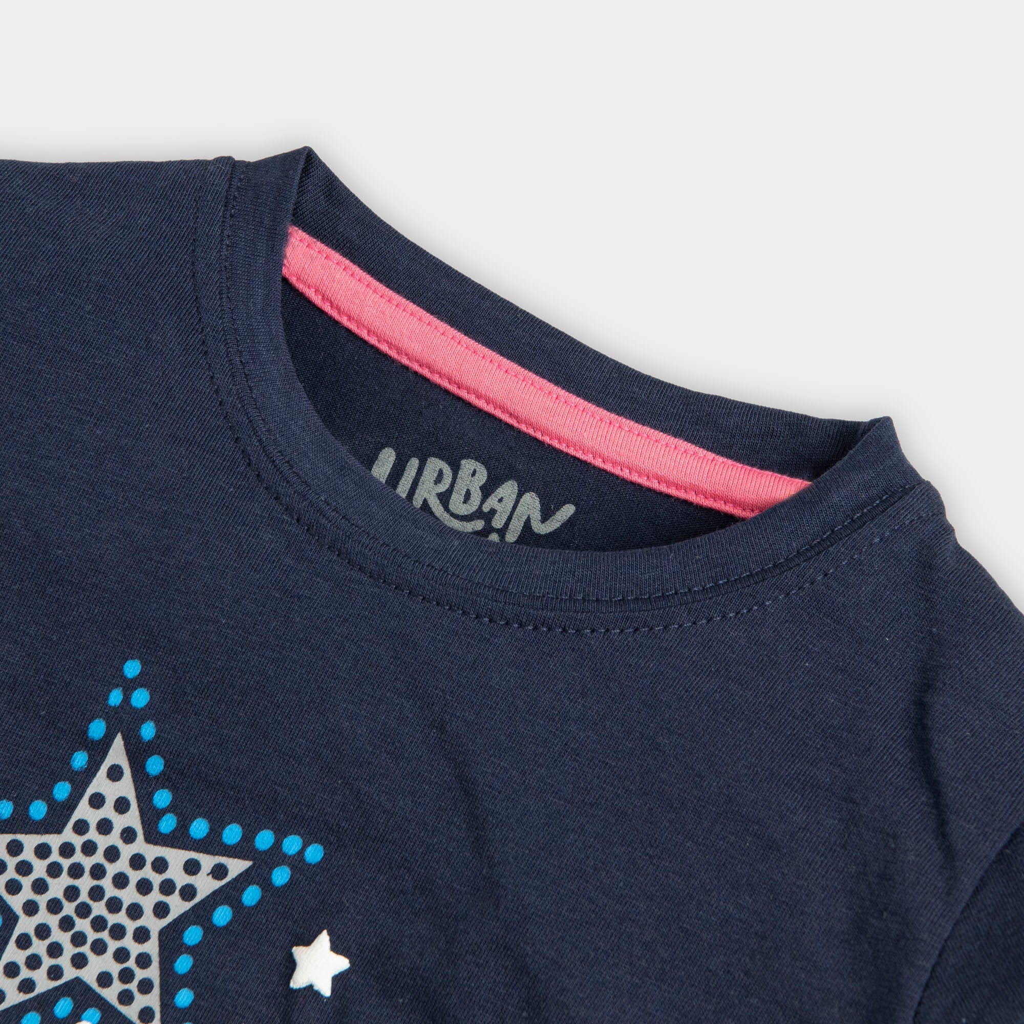 Navy Blue Little Girl T-Shirt