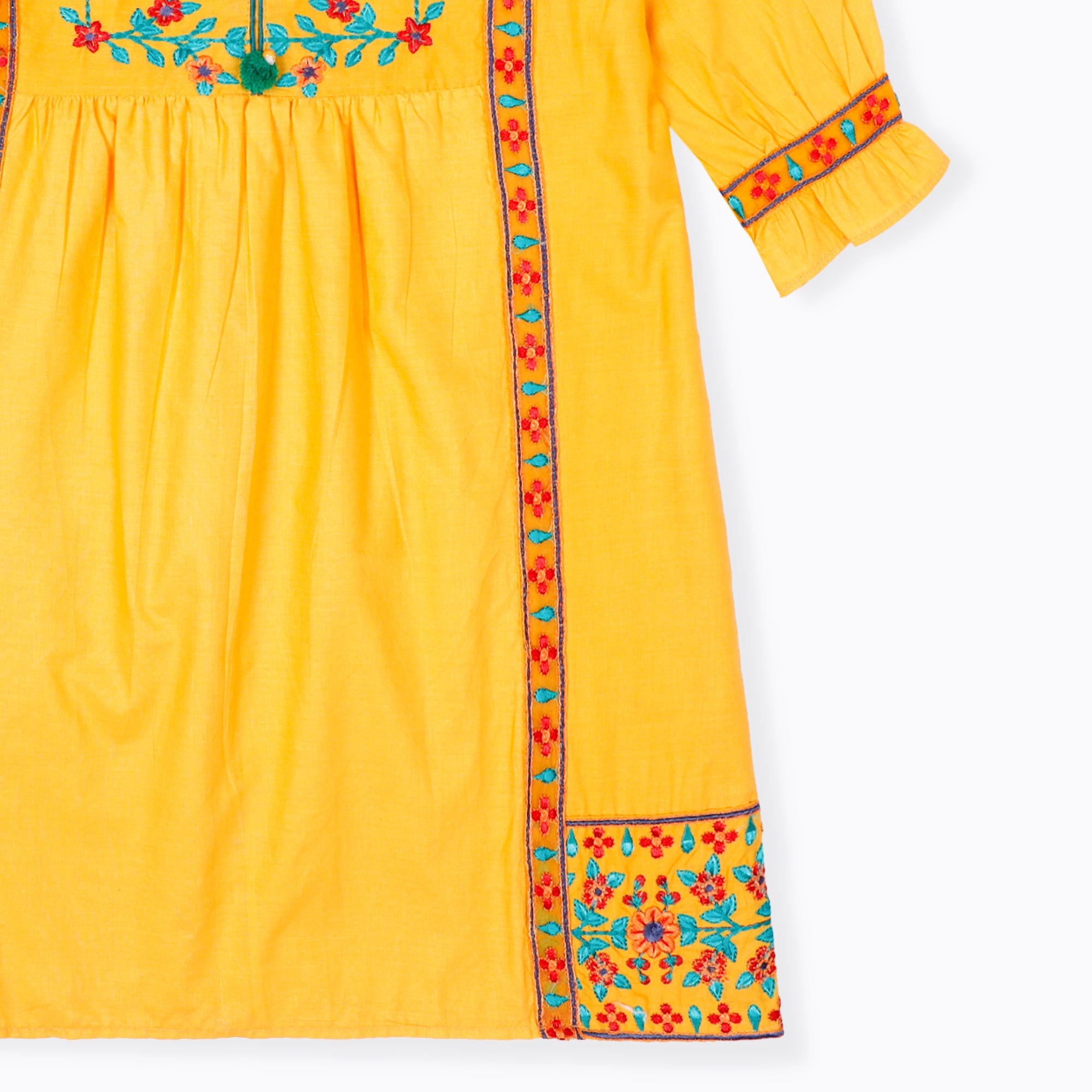 Yellow Girl Kurti