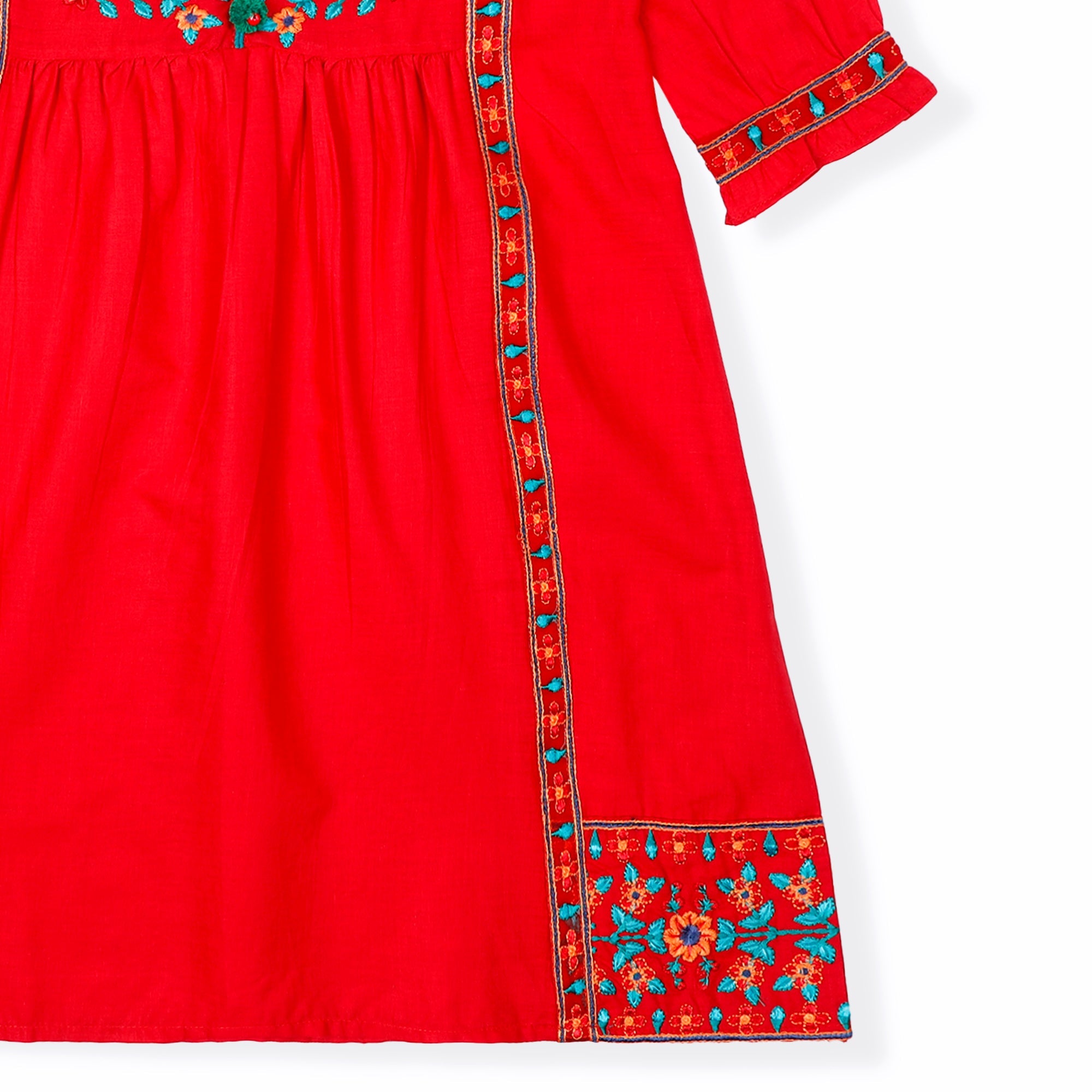 Red Summer Girl Kurti