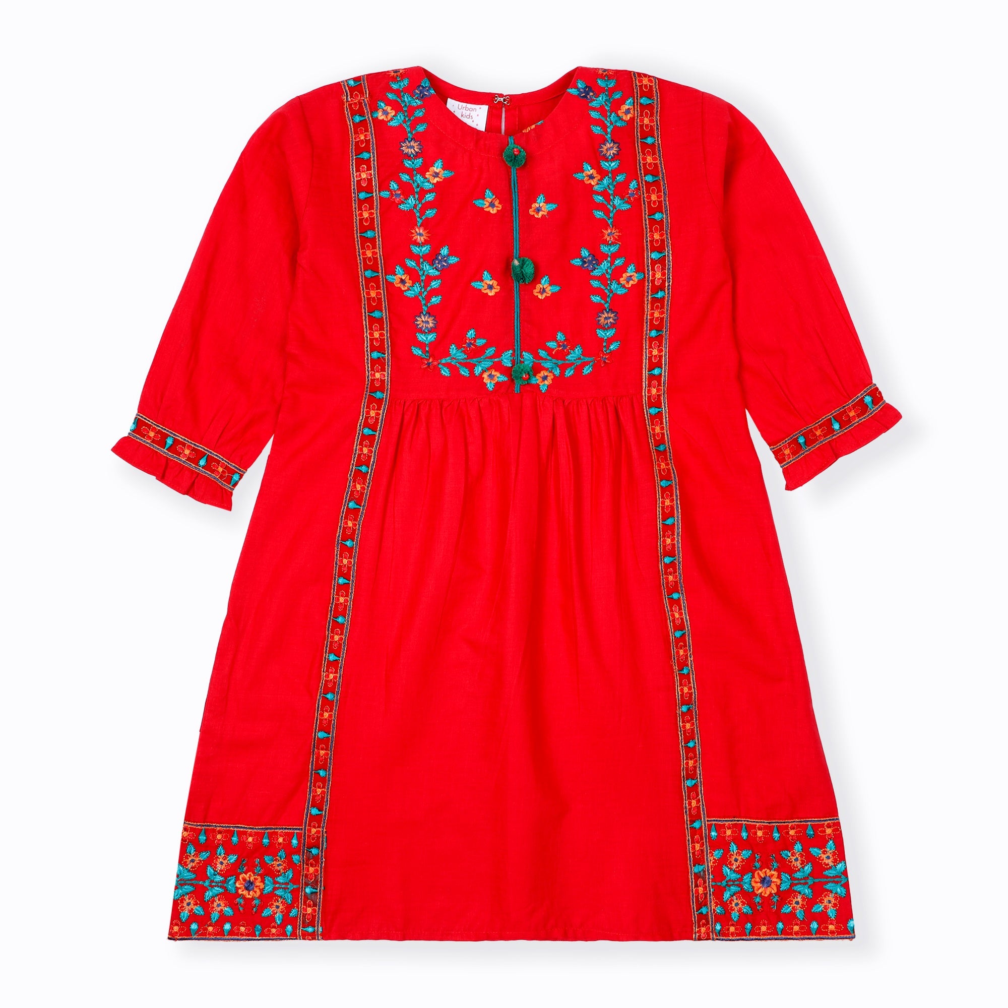 Red Summer Girl Kurti