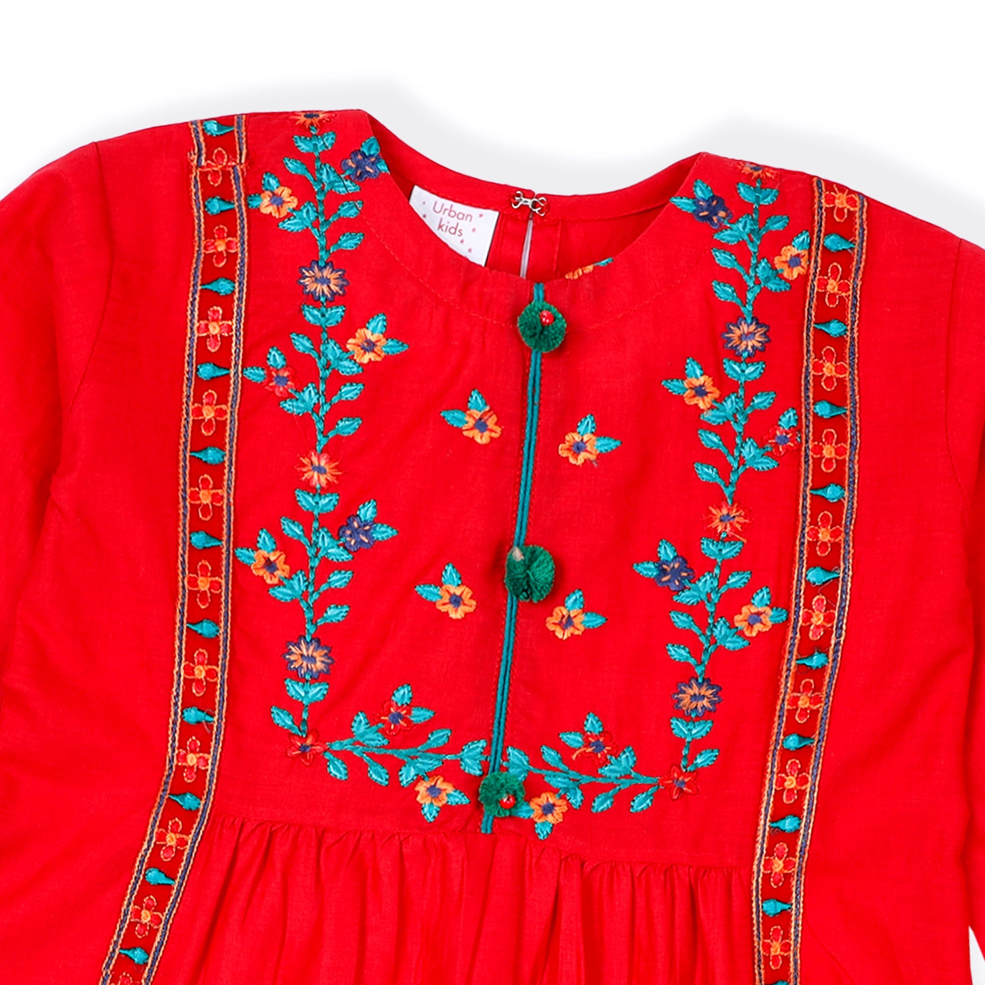 Red Summer Girl Kurti