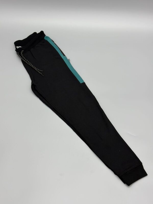 Men's Trouser - Black with Green Panel