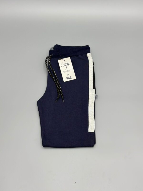 Men's Trouser - Navy With Grey Panel