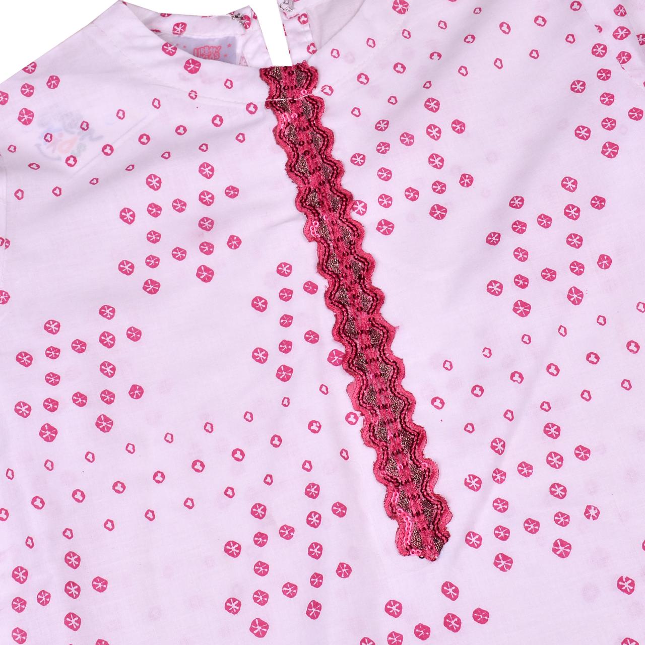 Girl's Kurti with Pink Print