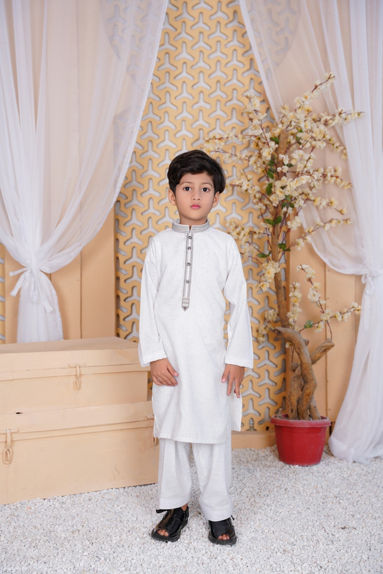 Grey cloud Shalwar Suit