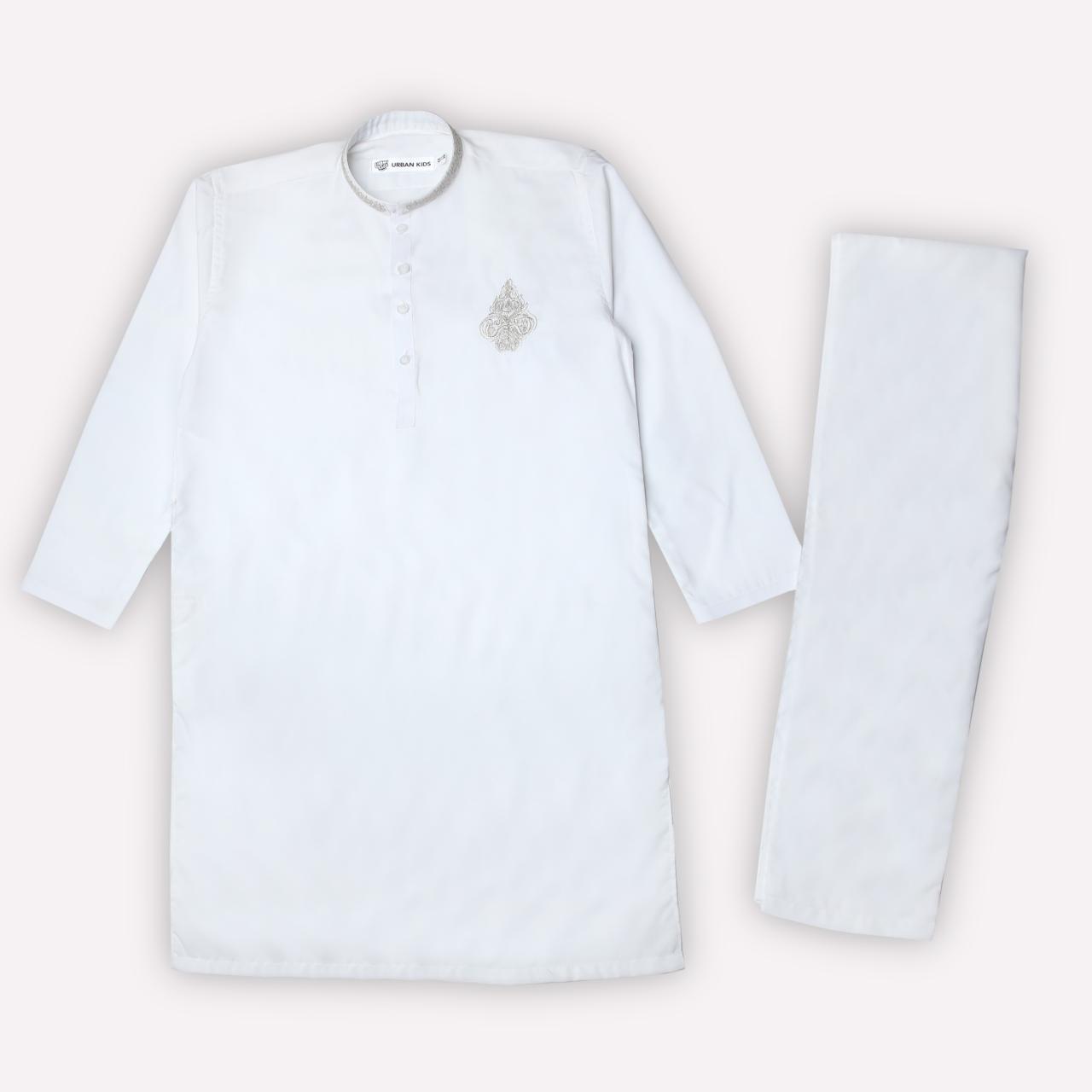 BOYS WHITE KURTA SHALWAR