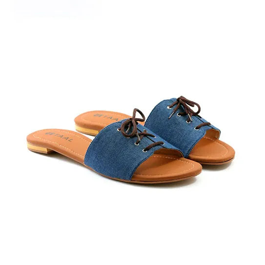 Lacy Blue Slipper