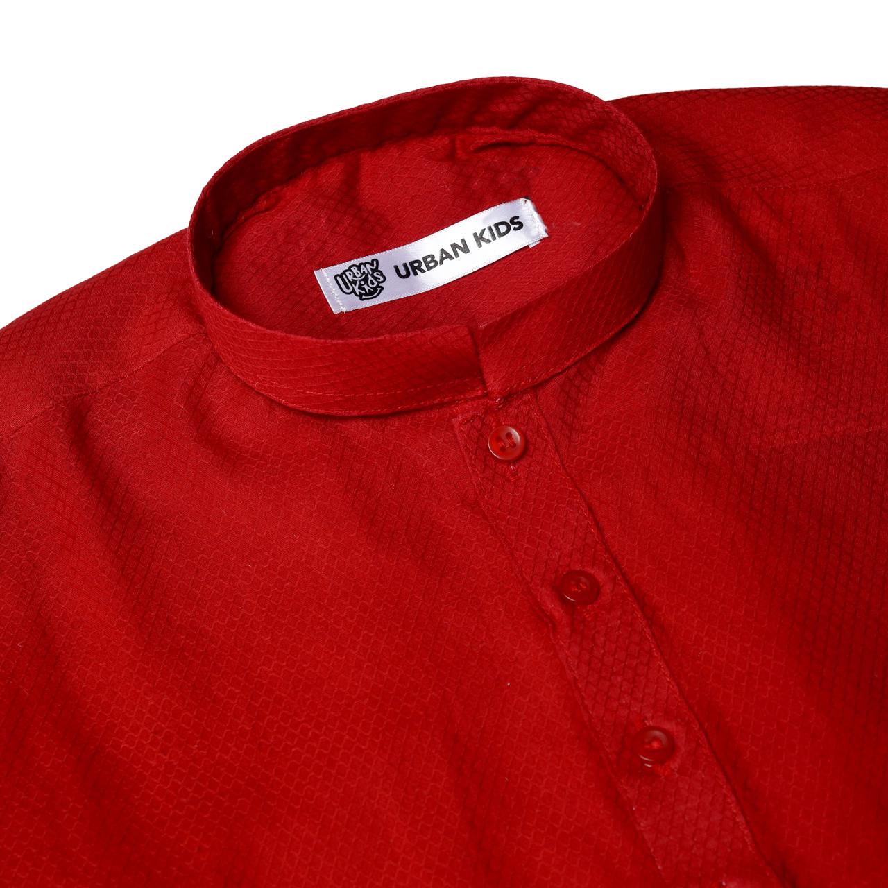 Boy's Red Kurta