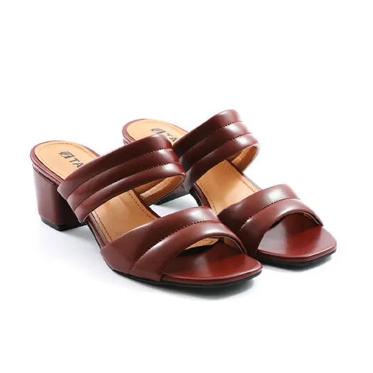 Ostana Brown Heeled Sleeper for Women