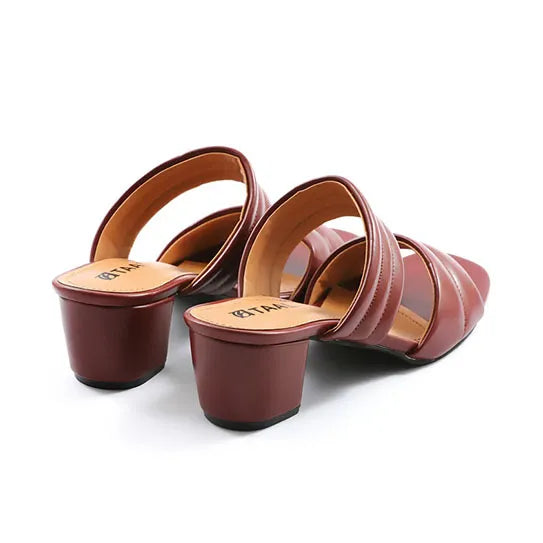 Ostana Brown Heeled Sleeper for Women