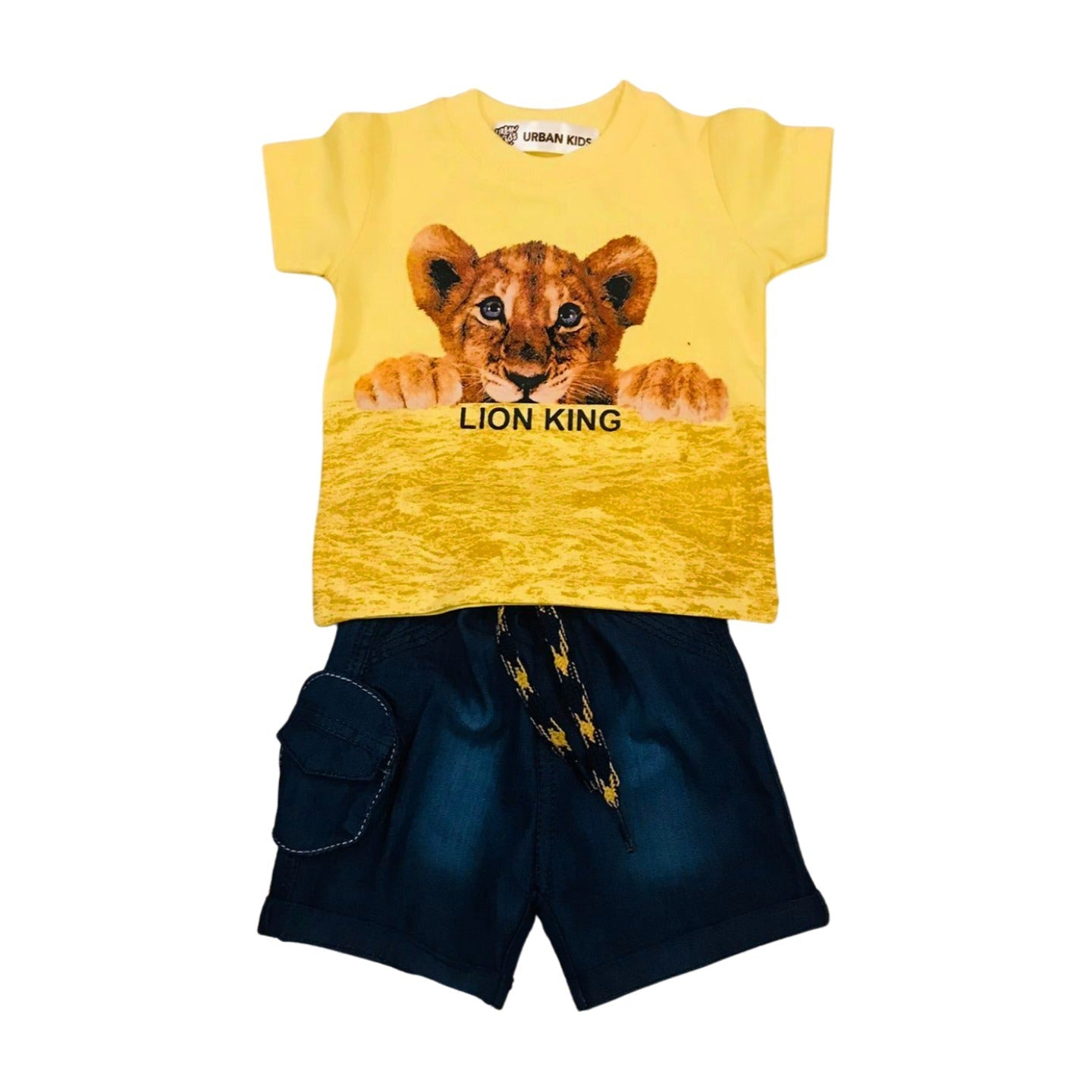 Lion King Shirt & Denim Shorts