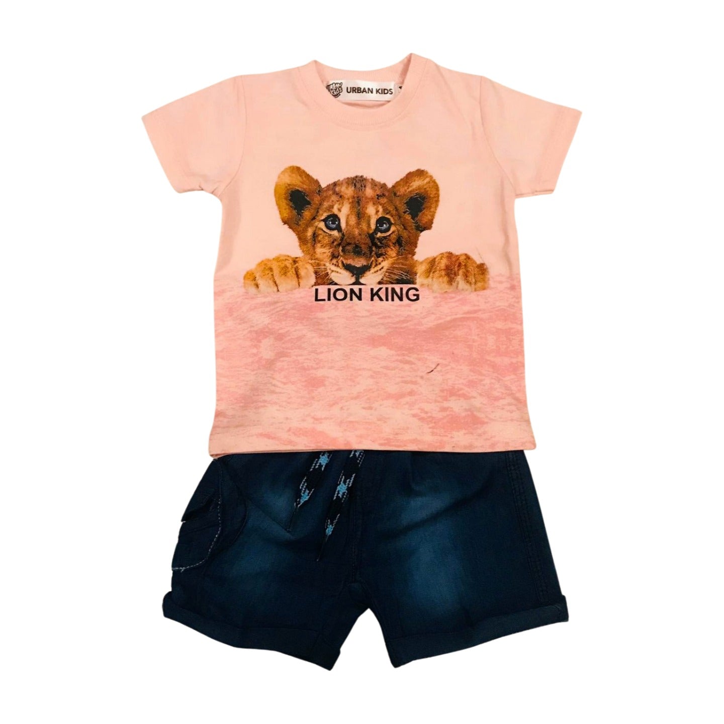 Lion King Shirt & Denim Shorts