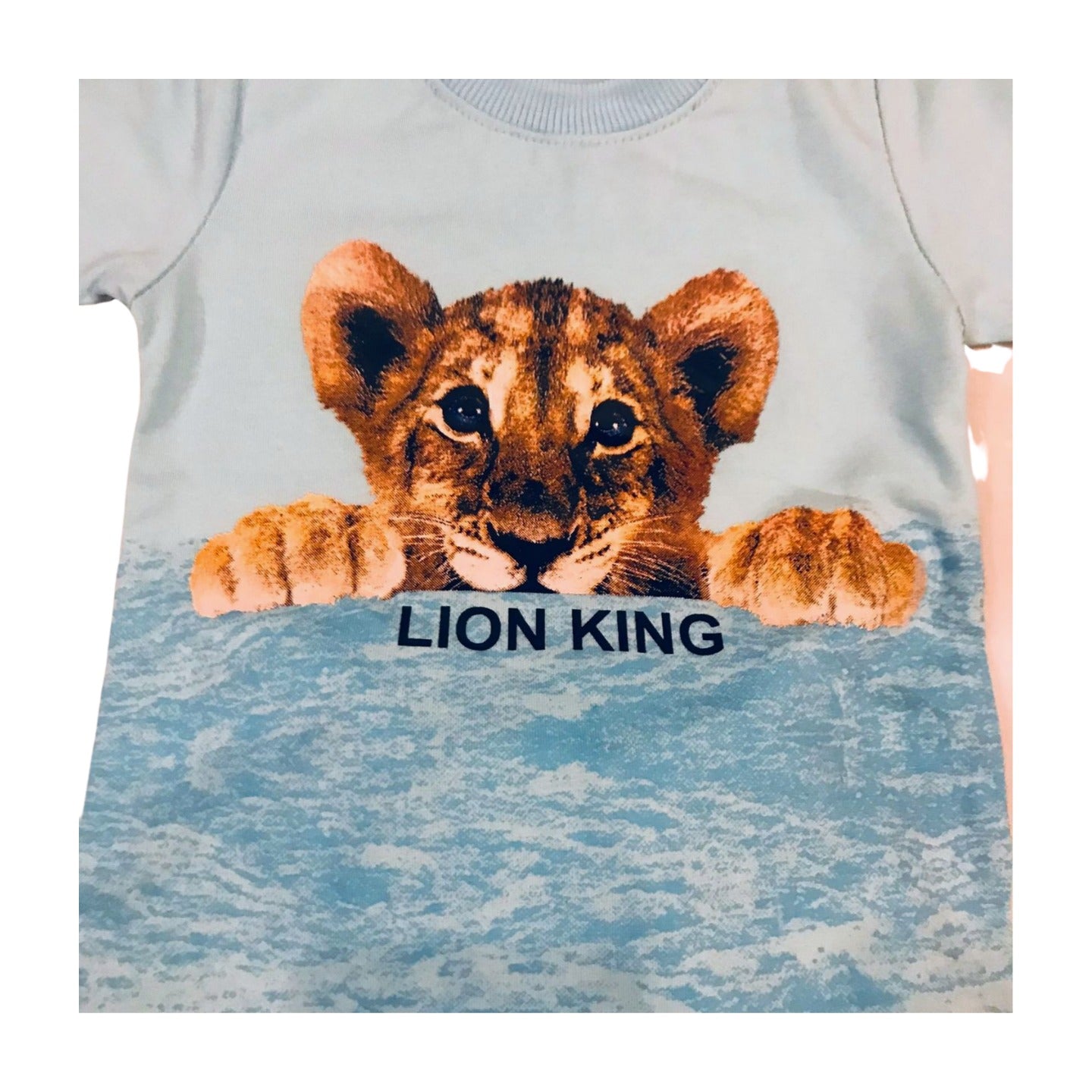 Lion King Shirt & Denim Shorts