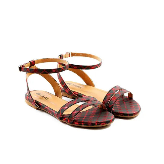 Sakura Maroon Casual Sandals