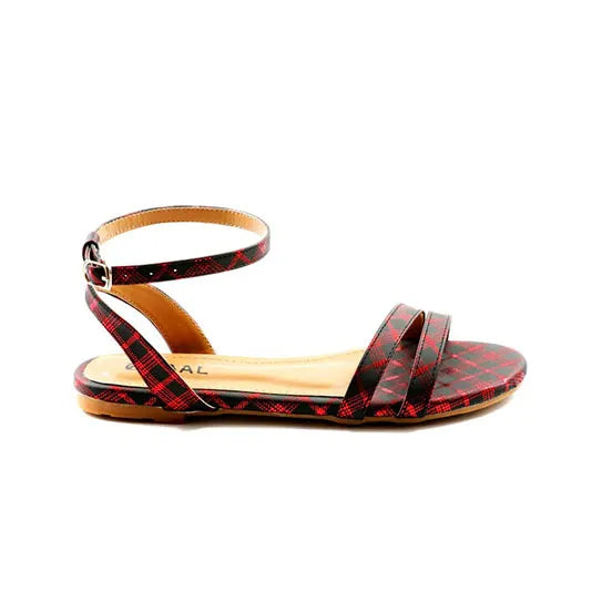 Sakura Maroon Casual Sandals