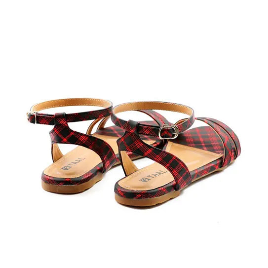 Sakura Maroon Casual Sandals