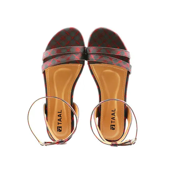 Sakura Maroon Casual Sandals