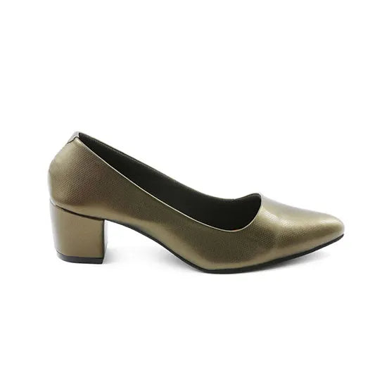 TAAL Antonio Heeled Pumps Olive Green