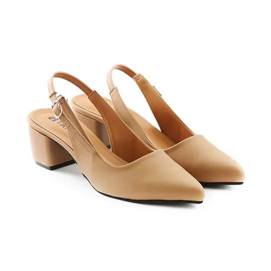 TAAL Estrela Heeled Slingbacks Beige