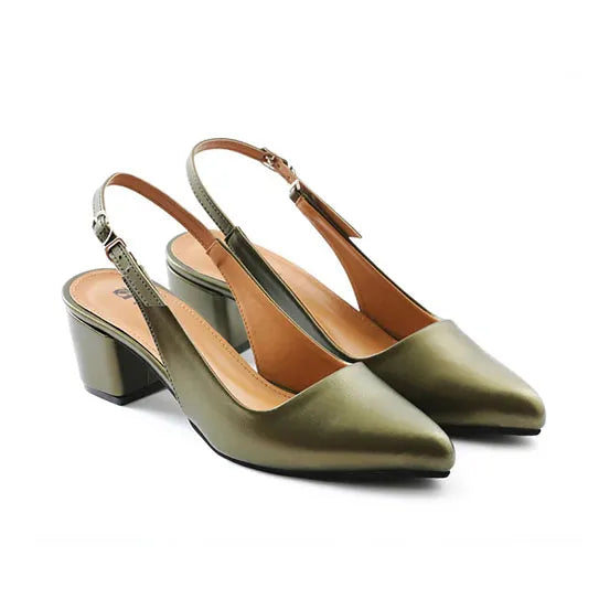 TAAL Estrela Heeled Slingbacks Green