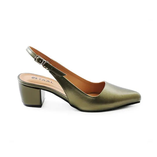 TAAL Estrela Heeled Slingbacks Green