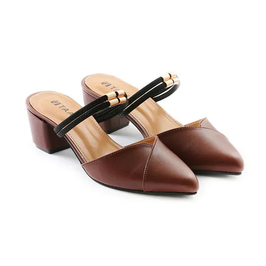 TAAL Viana Heeled Mules Brown