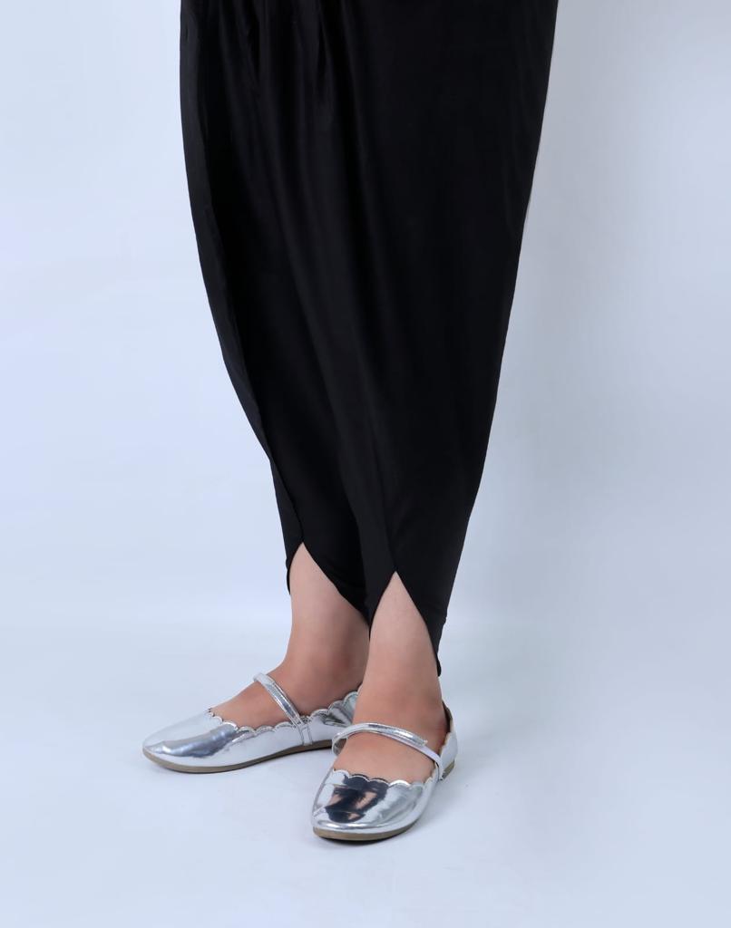 Jet Black Tulips Trouser