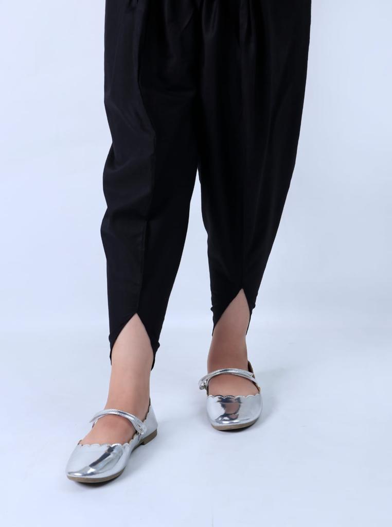 Jet Black Tulips Trouser