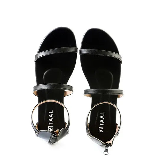 Zetrip Black Casual Sandals