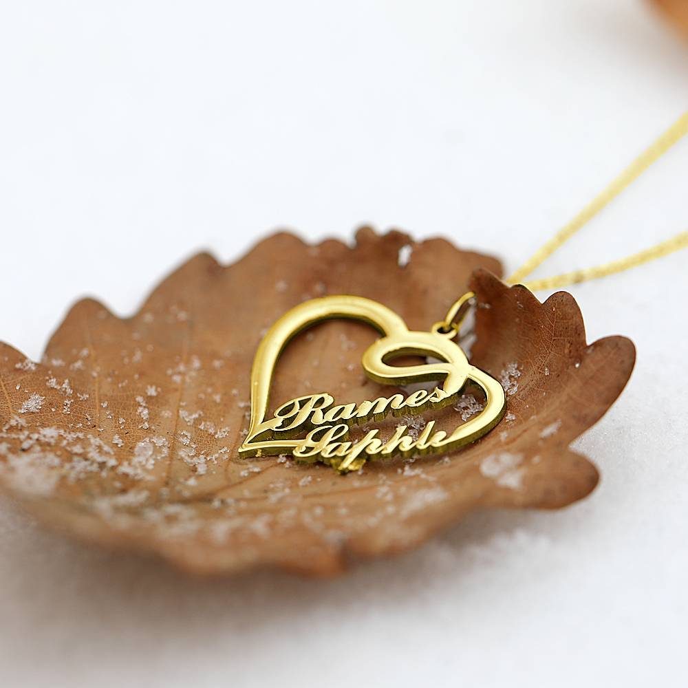 Double Name Heart Necklace