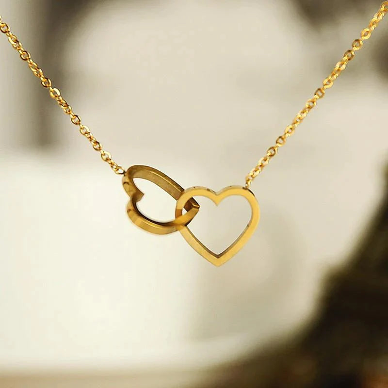 Double Heart Necklace