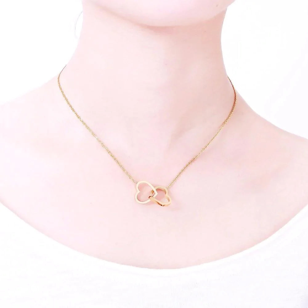 Double Heart Necklace