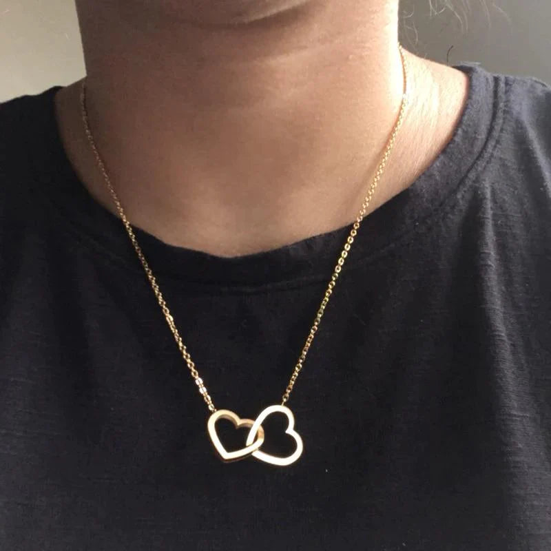 Double Heart Necklace